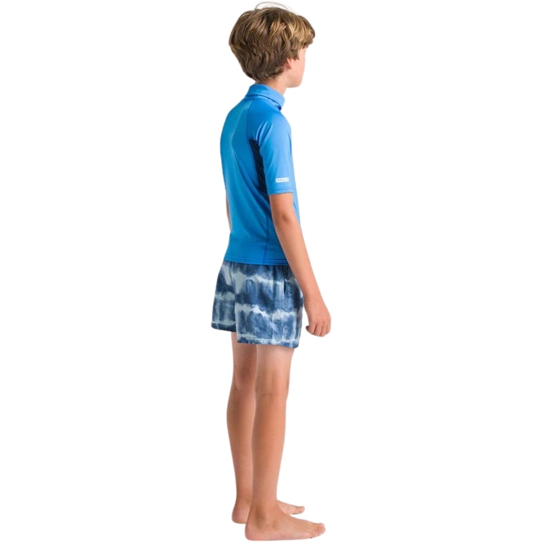 2026 C-Skins Junior NuWave X Kortærmet Lycravest C-NLYSSJ - Cyan / Slate / Multi